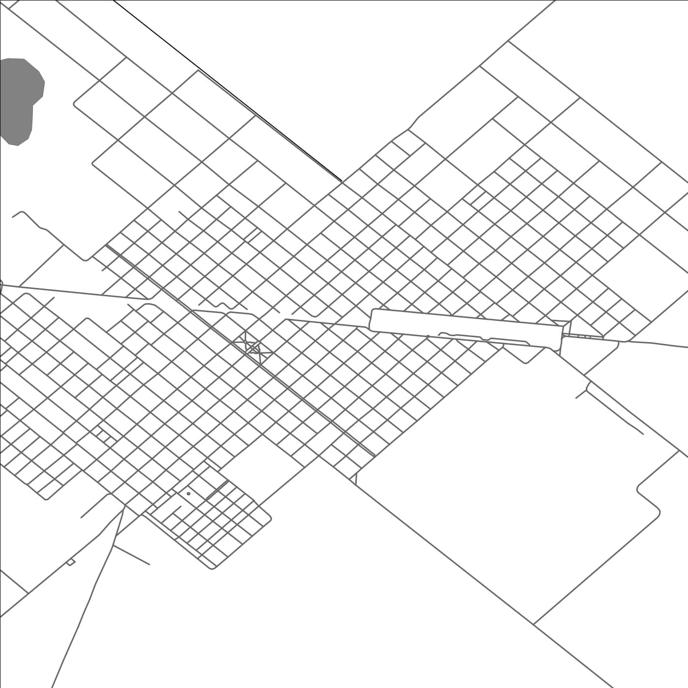 ROAD MAP OF GENERAL VIAMONTE, ARGENTINA BY MAPBAKES