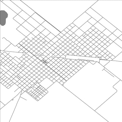 ROAD MAP OF GENERAL VIAMONTE, ARGENTINA BY MAPBAKES