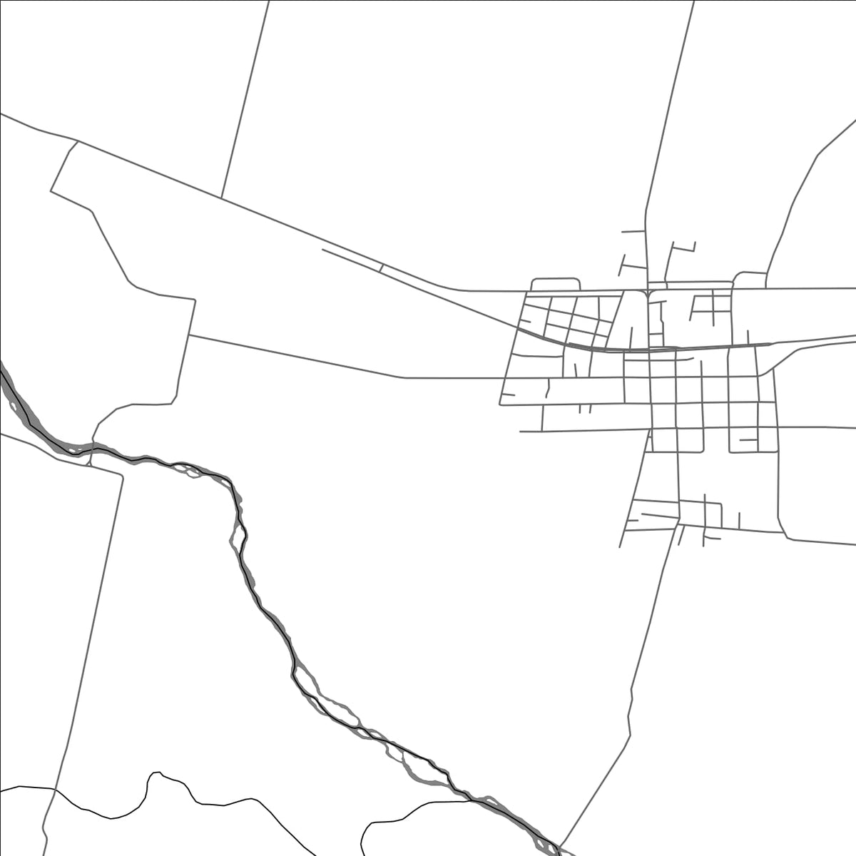 ROAD MAP OF GRANEROS, ARGENTINA BY MAPBAKES