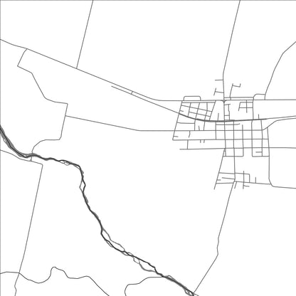 ROAD MAP OF GRANEROS, ARGENTINA BY MAPBAKES