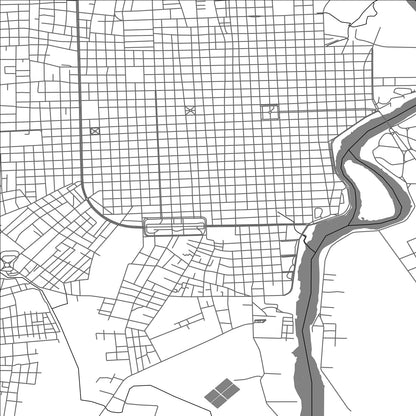 ROAD MAP OF GUALEGUAYCHÃš, ARGENTINA BY MAPBAKES
