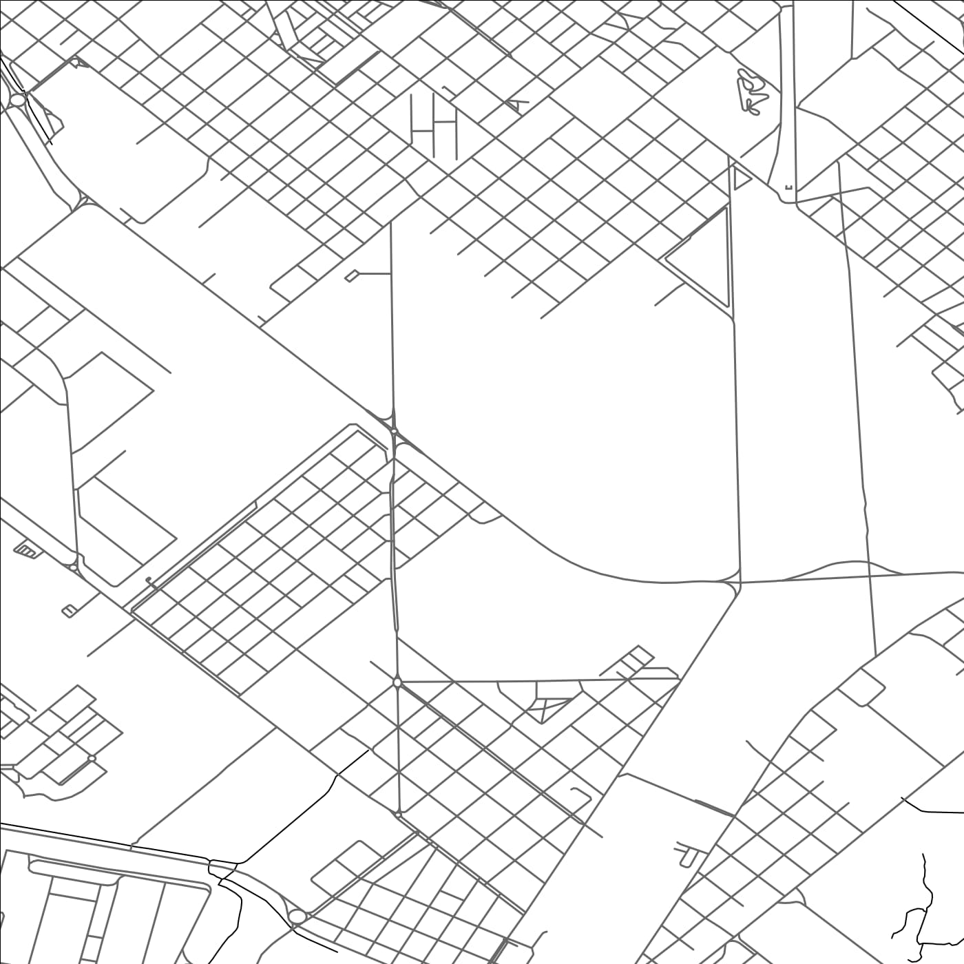 ROAD MAP OF INGENIERO WHITE, ARGENTINA BY MAPBAKES