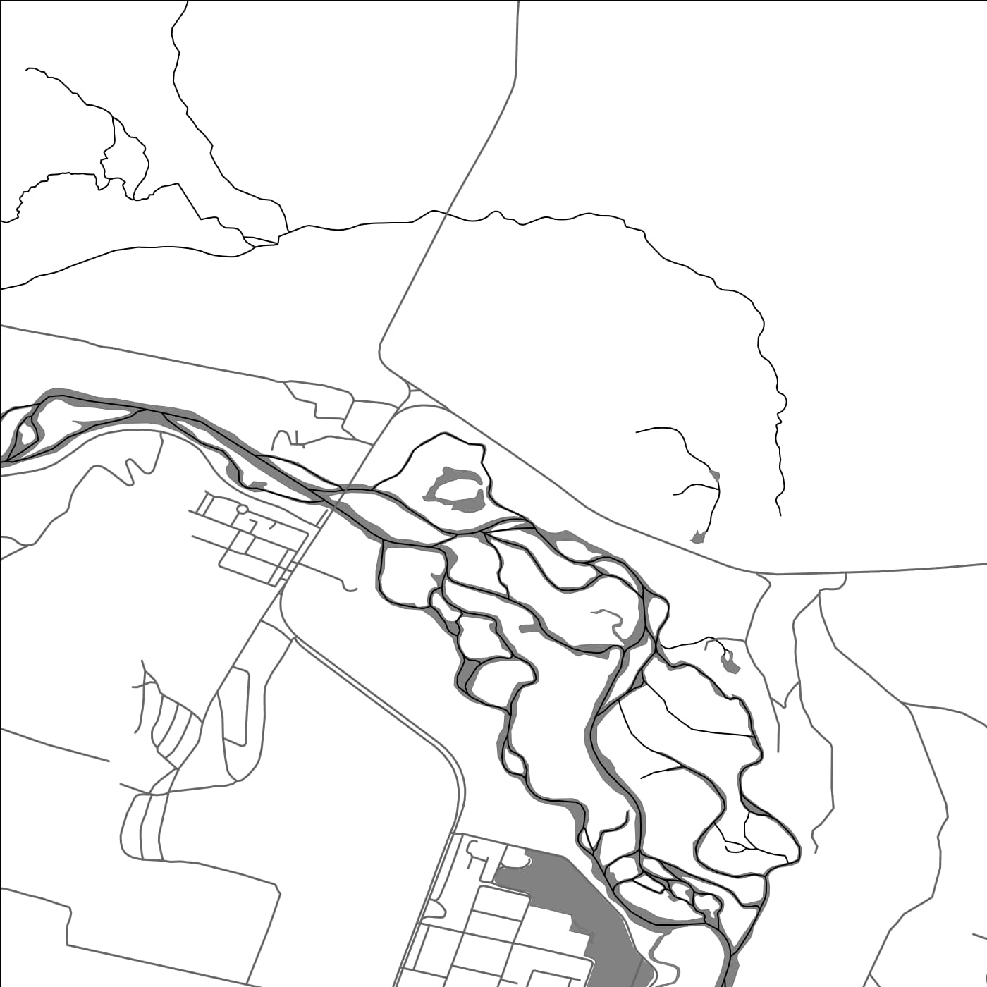 ROAD MAP OF JUNÃN DE LOS ANDES, ARGENTINA BY MAPBAKES