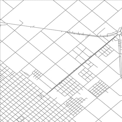 ROAD MAP OF LINCOLN, ARGENTINA BY MAPBAKES