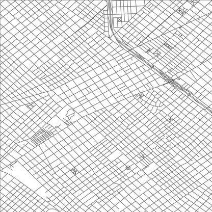 ROAD MAP OF LOMAS DEL MIRADOR, ARGENTINA BY MAPBAKES