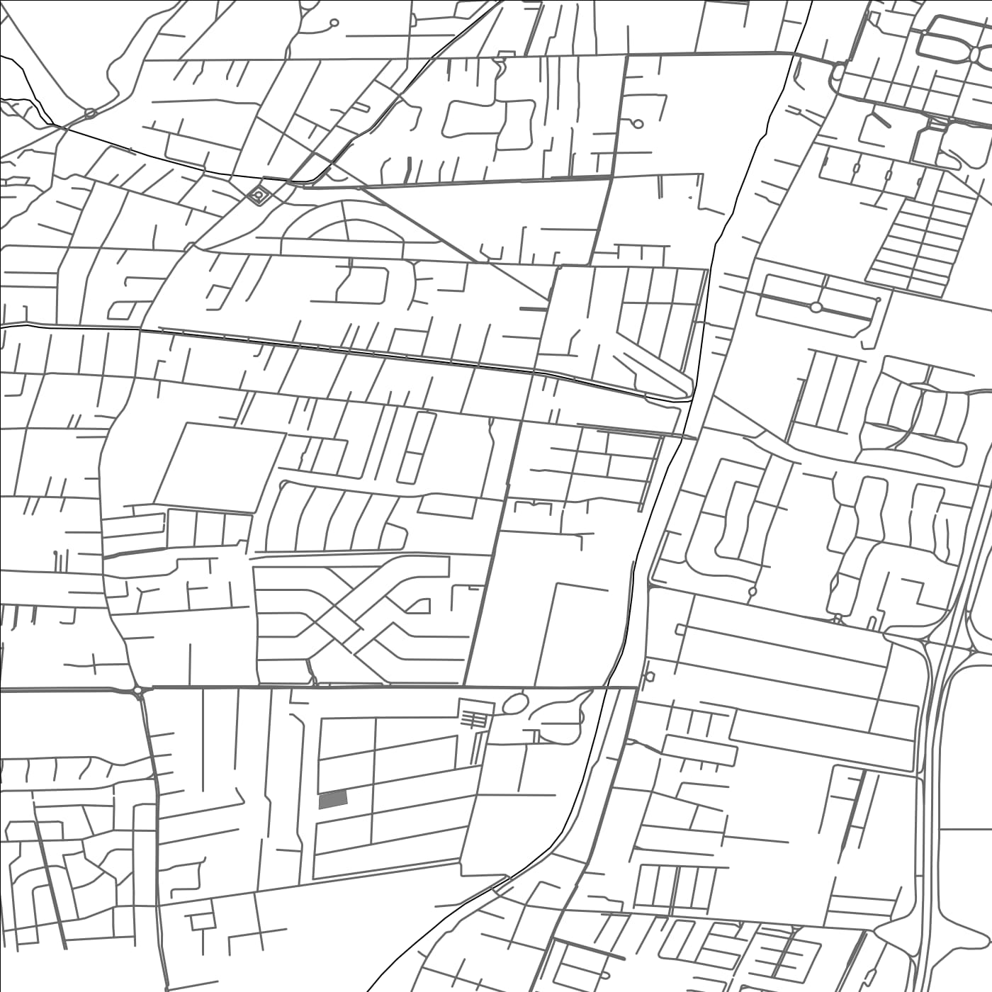 ROAD MAP OF LUJÃN DE CUYO, ARGENTINA BY MAPBAKES