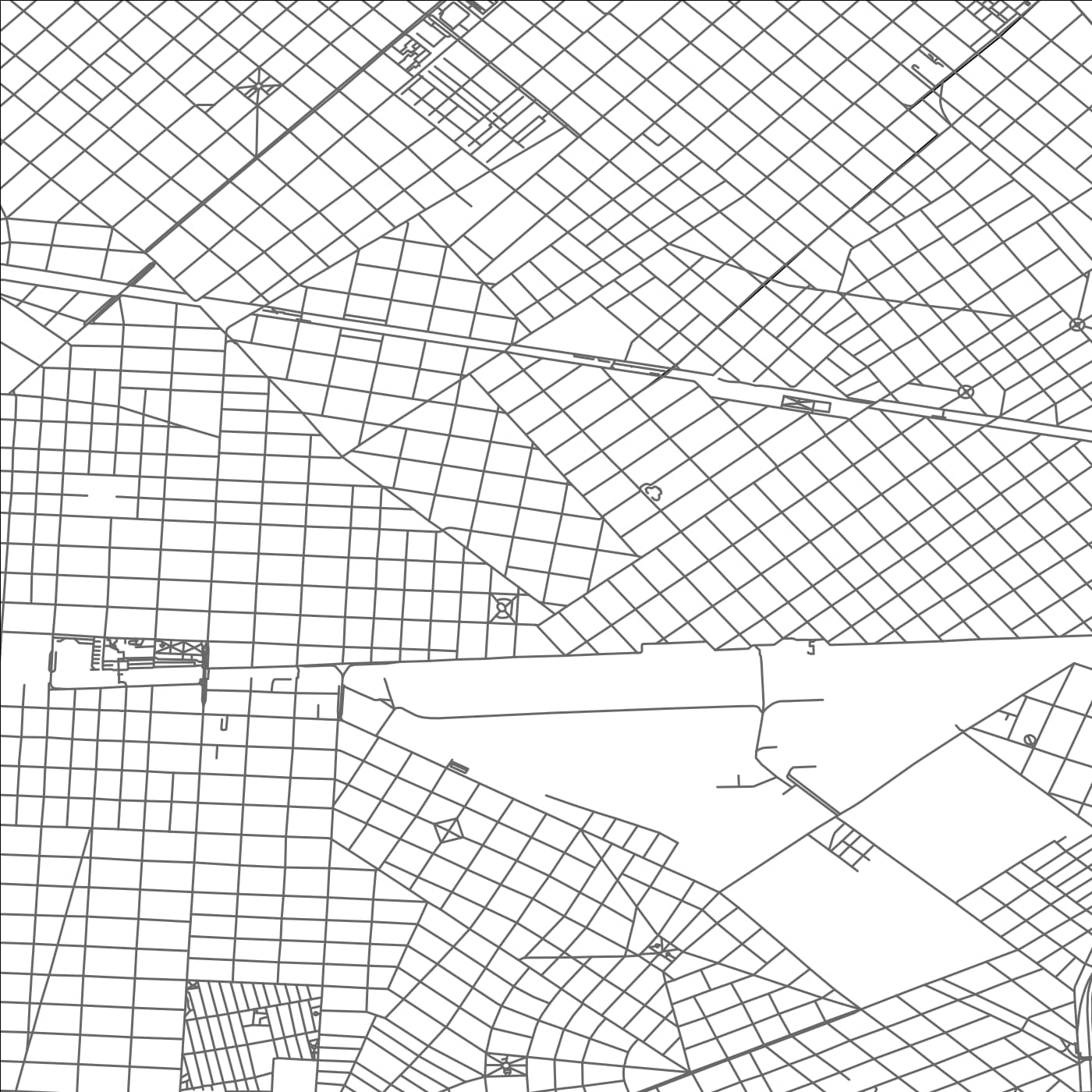 ROAD MAP OF MARTÃN CORONADO, ARGENTINA BY MAPBAKES