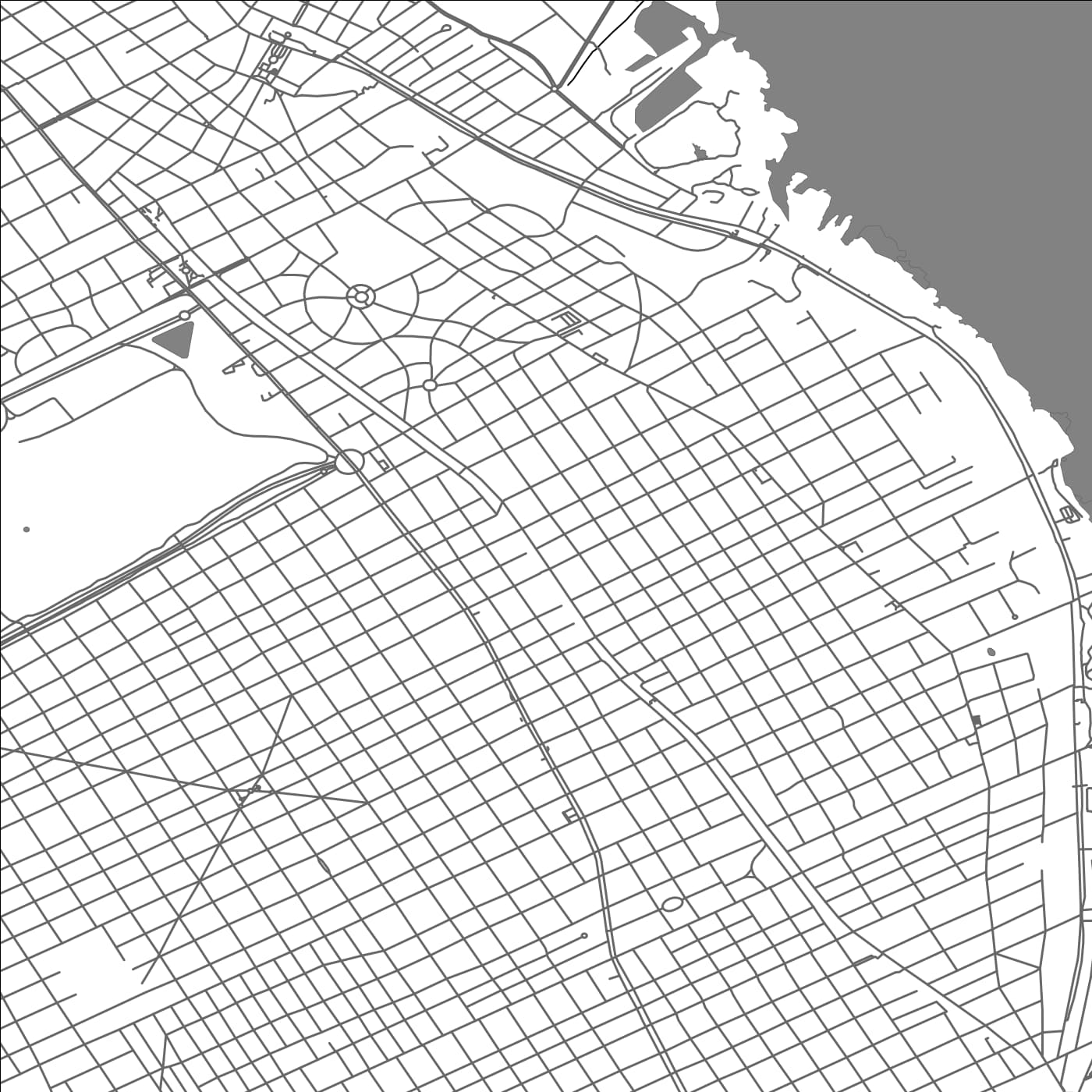 ROAD MAP OF MARTÃNEZ, ARGENTINA BY MAPBAKES