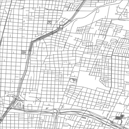 ROAD MAP OF MENDOZA, ARGENTINA BY MAPBAKES