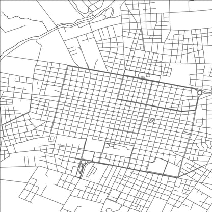 ROAD MAP OF MERCEDES, ARGENTINA BY MAPBAKES