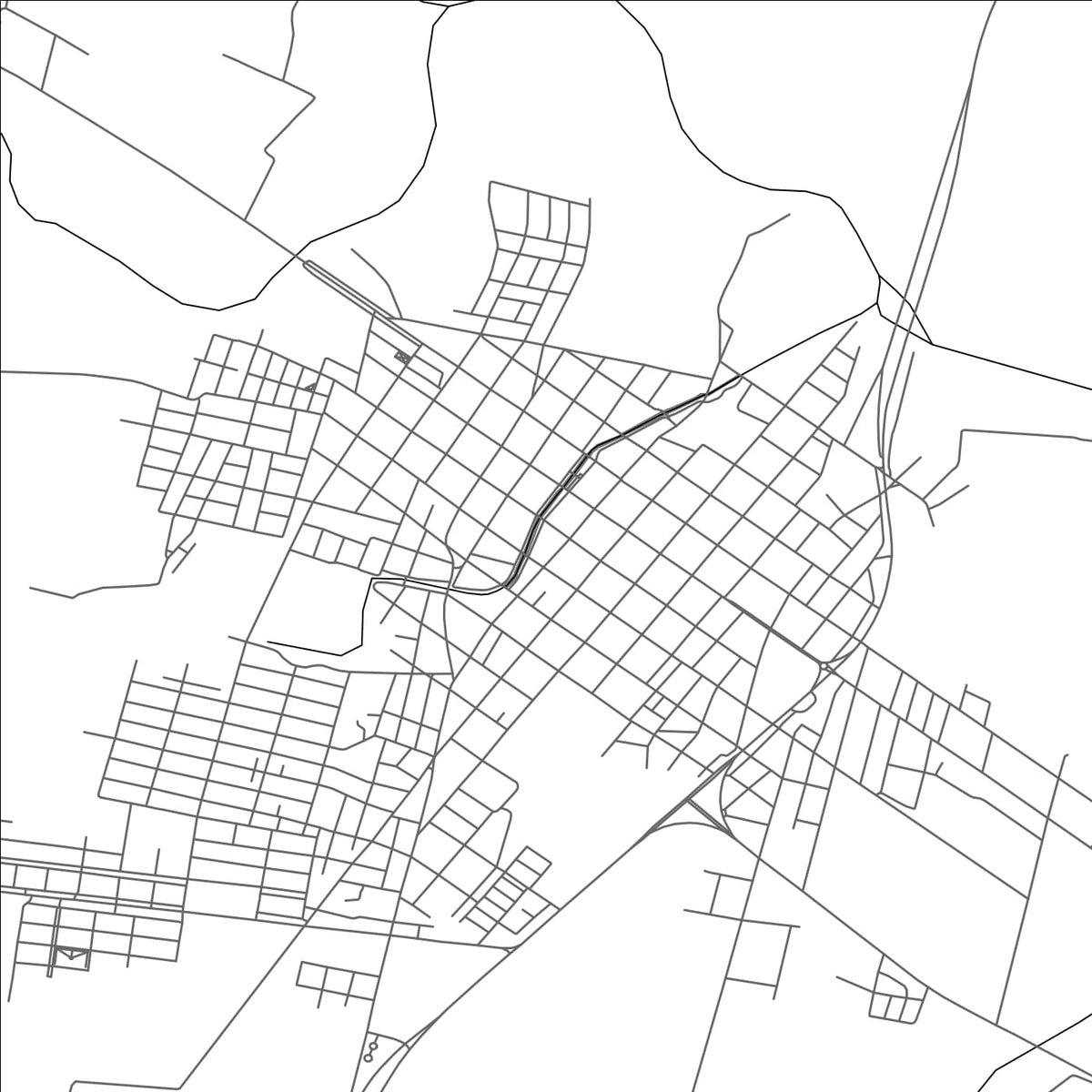 ROAD MAP OF MONTEROS, ARGENTINA BY MAPBAKES