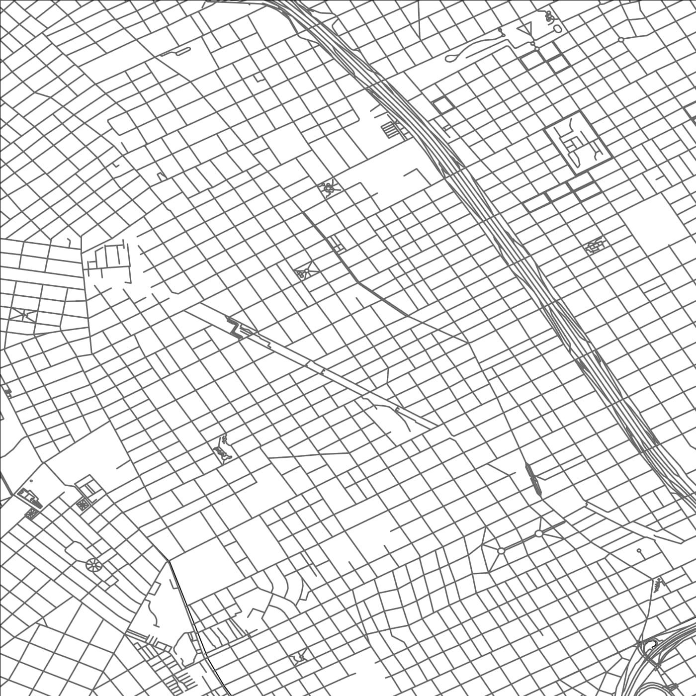 ROAD MAP OF MUNRO, ARGENTINA BY MAPBAKES