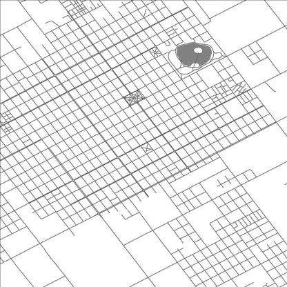 ROAD MAP OF NUEVE DE JULIO, ARGENTINA BY MAPBAKES