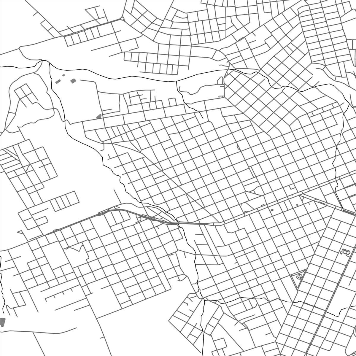 ROAD MAP OF OBERÃ, ARGENTINA BY MAPBAKES