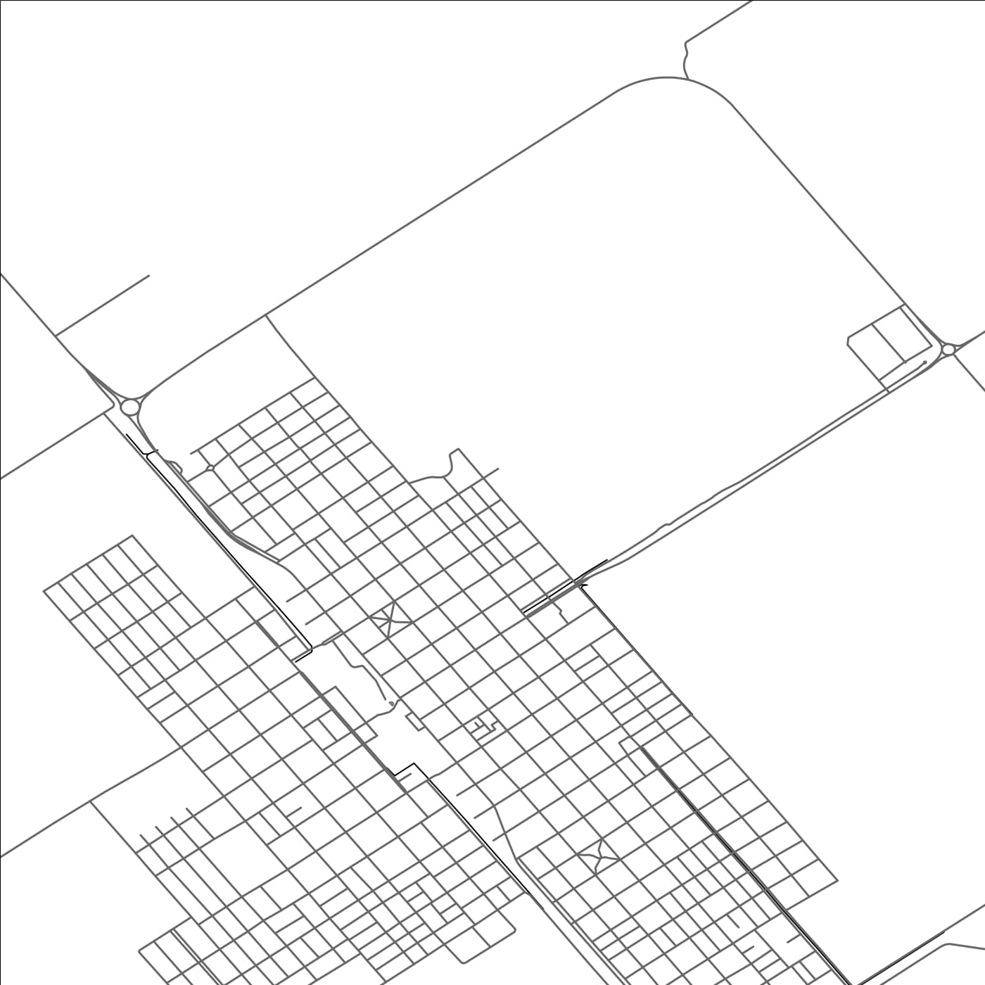 ROAD MAP OF OLIVA, ARGENTINA BY MAPBAKES