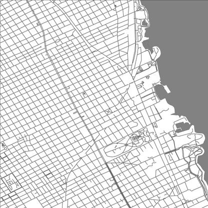 ROAD MAP OF OLIVOS, ARGENTINA BY MAPBAKES