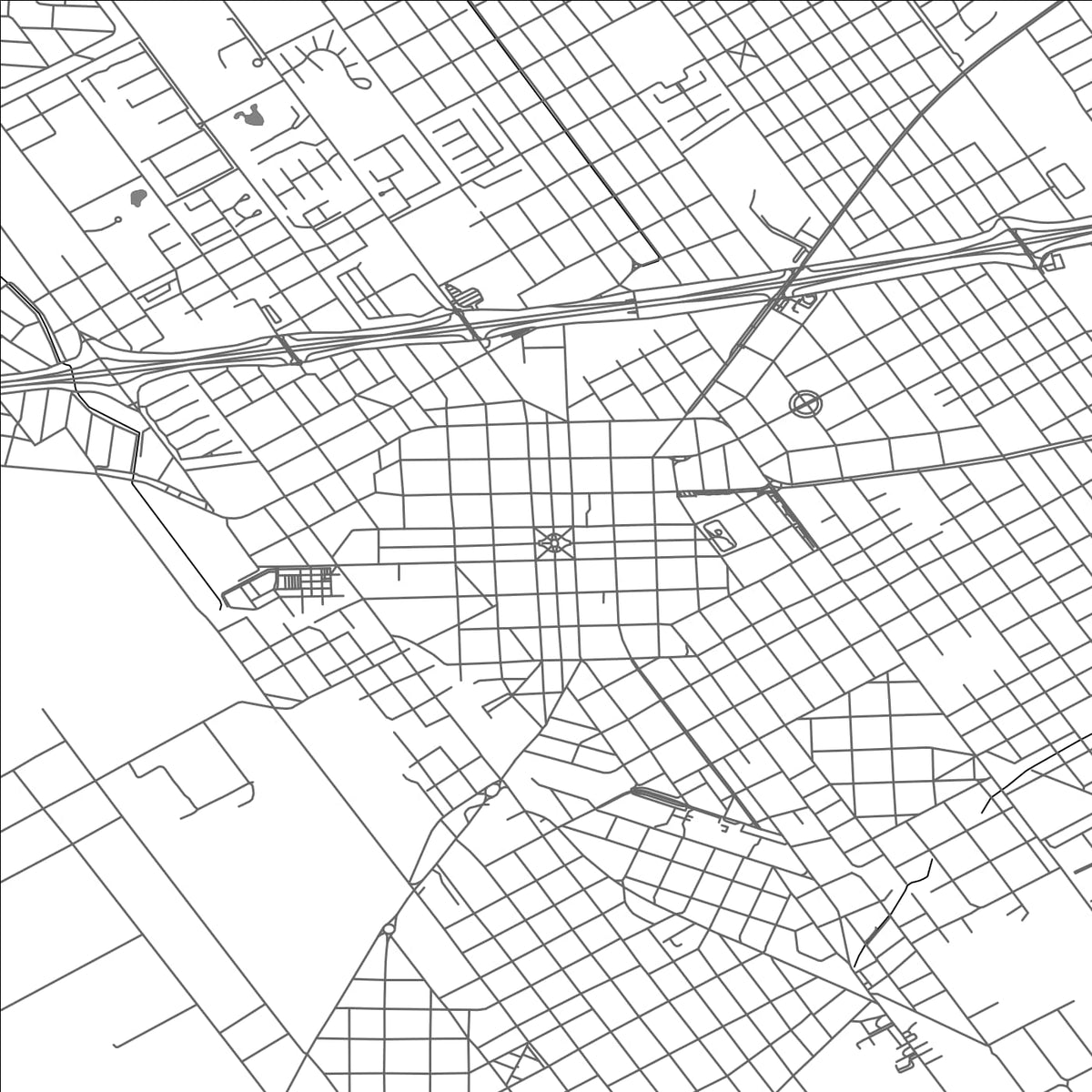 ROAD MAP OF PILAR, ARGENTINA BY MAPBAKES