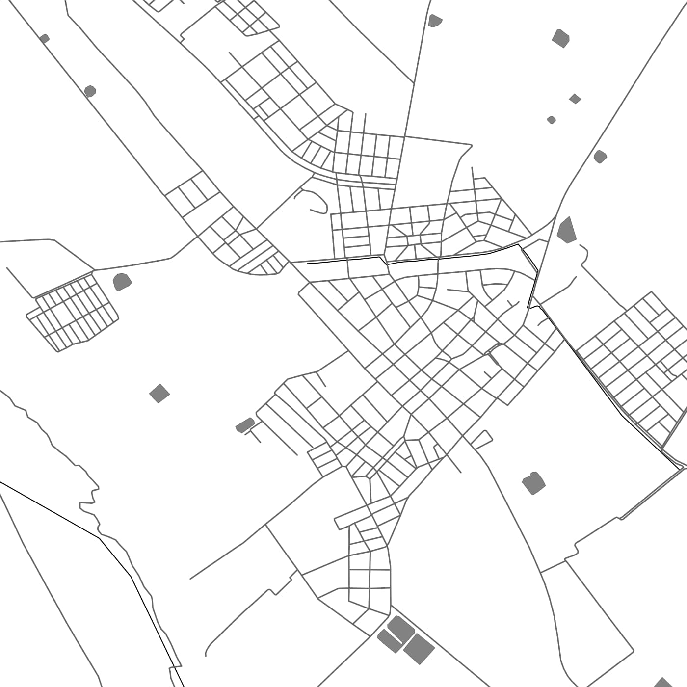 ROAD MAP OF ROSARIO DE LERMA, ARGENTINA BY MAPBAKES