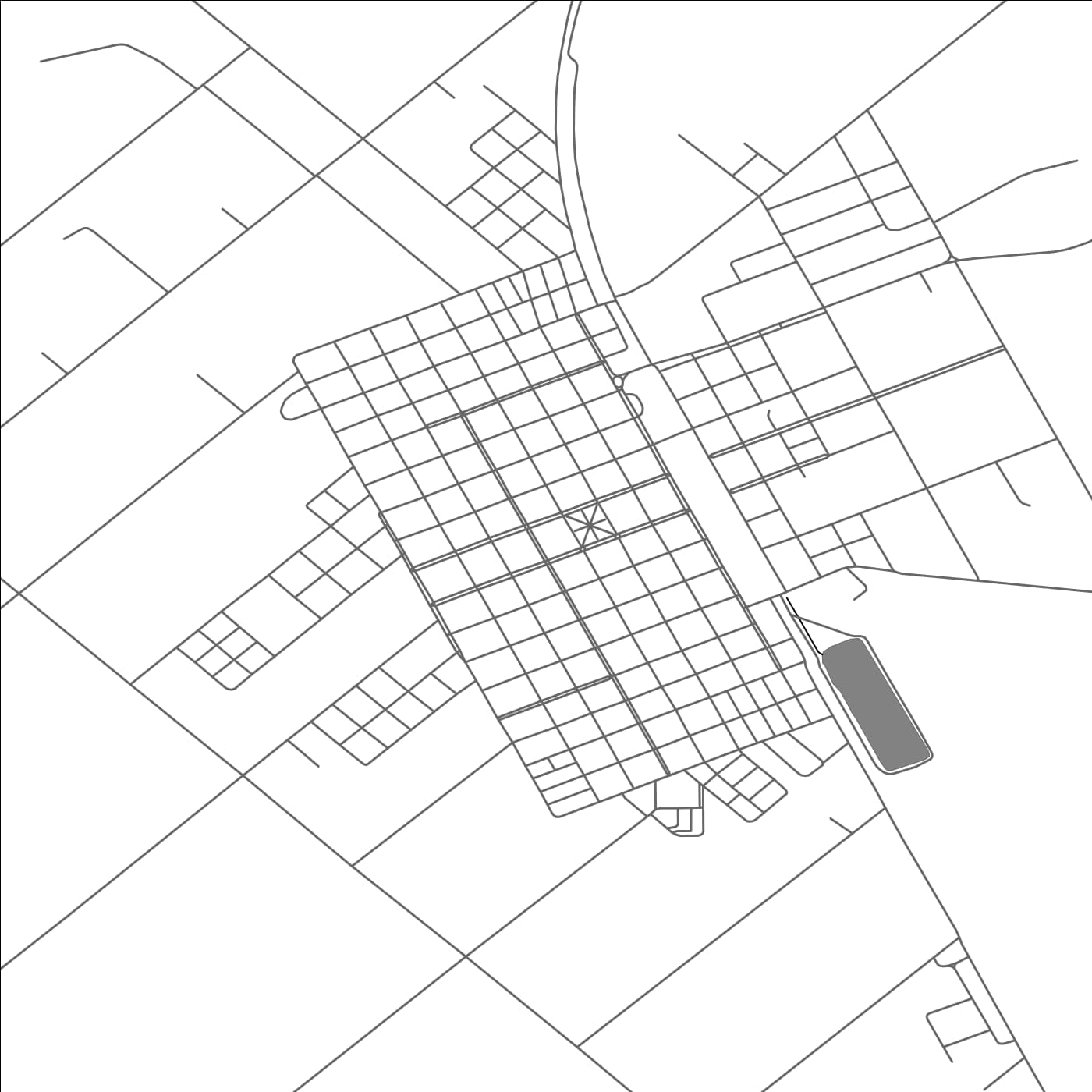 ROAD MAP OF SALLIQUELÃ“, ARGENTINA BY MAPBAKES