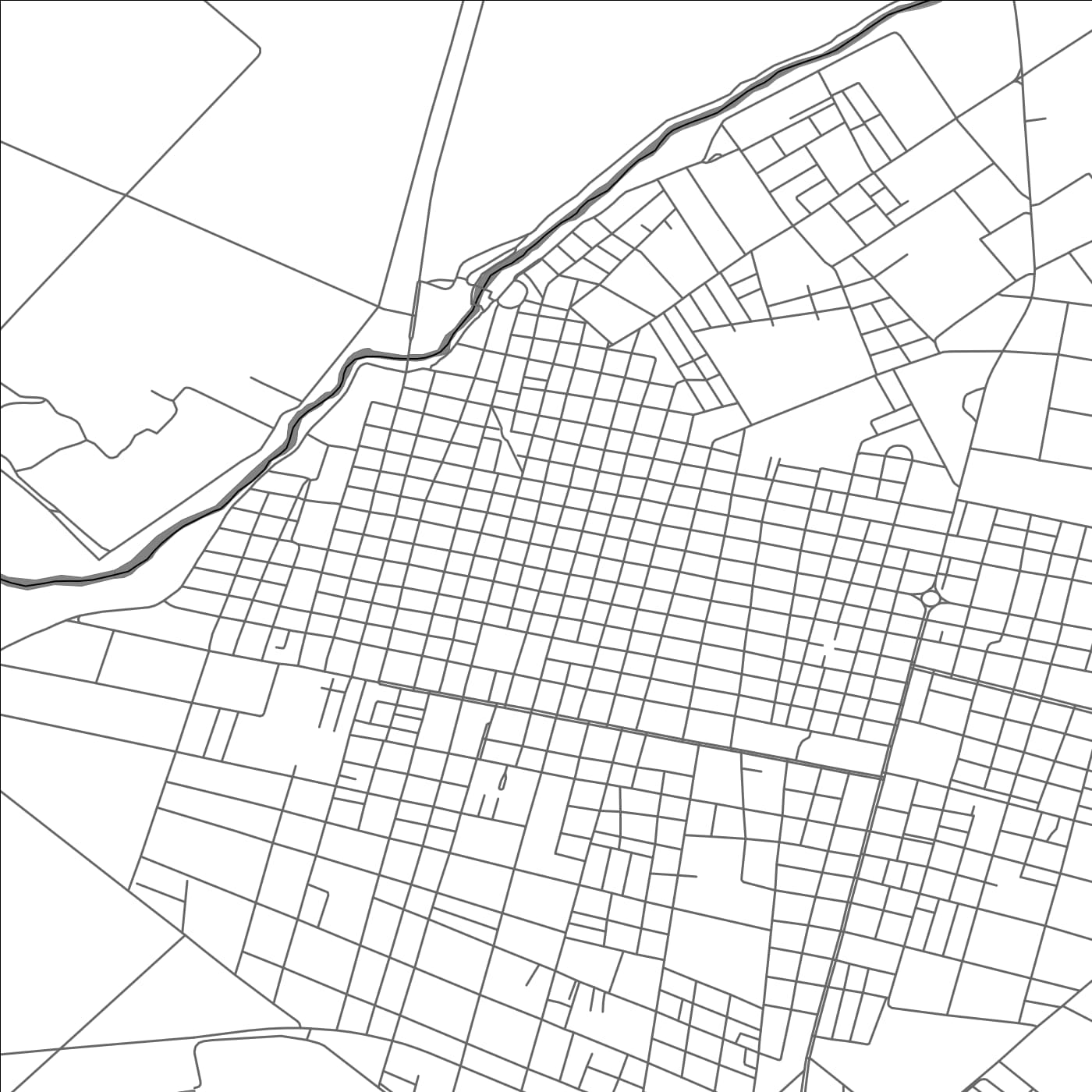 ROAD MAP OF SALTO, ARGENTINA BY MAPBAKES