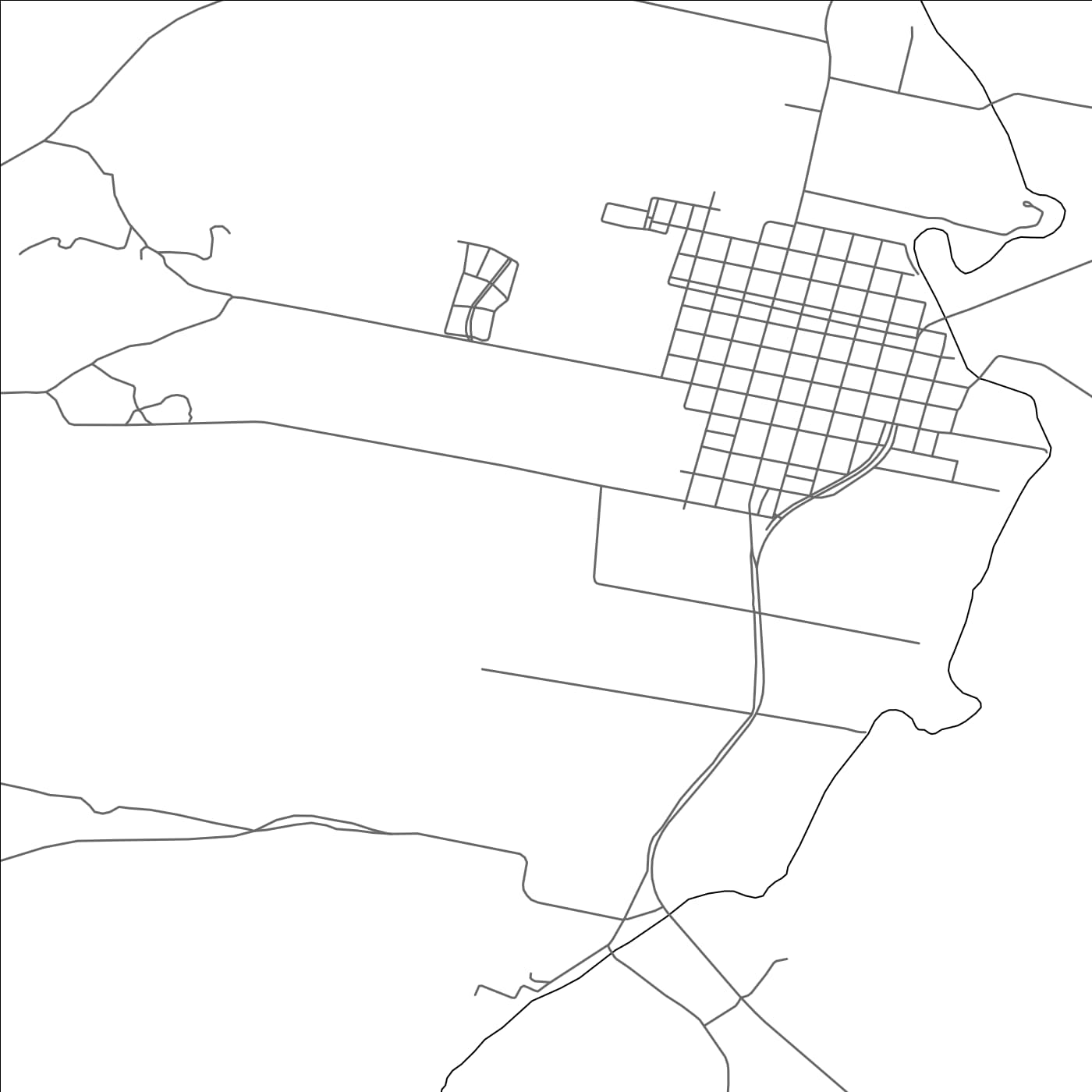 ROAD MAP OF SAN AGUSTÃN, ARGENTINA BY MAPBAKES