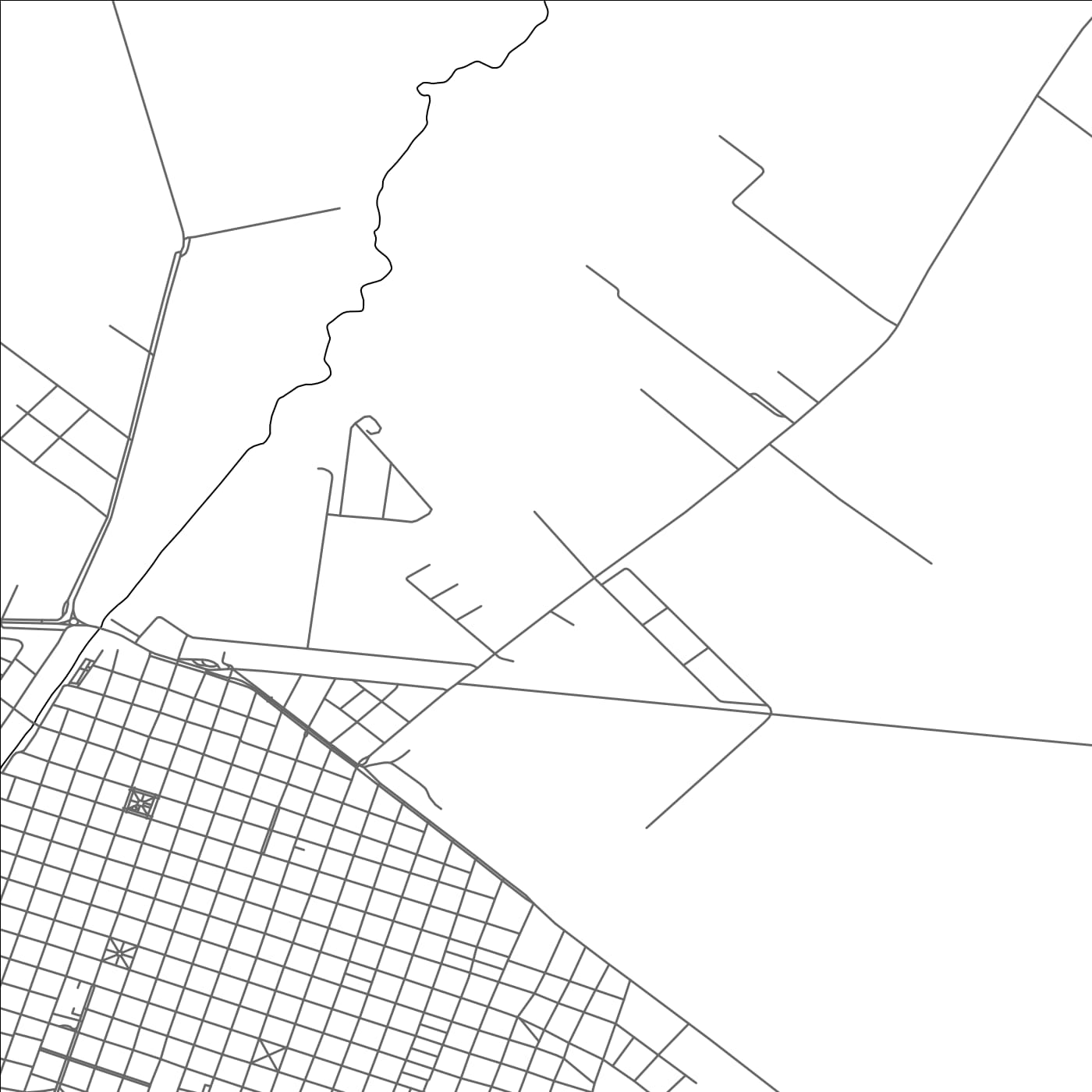 ROAD MAP OF SAN ANDRÉS DE GILES, ARGENTINA BY MAPBAKES