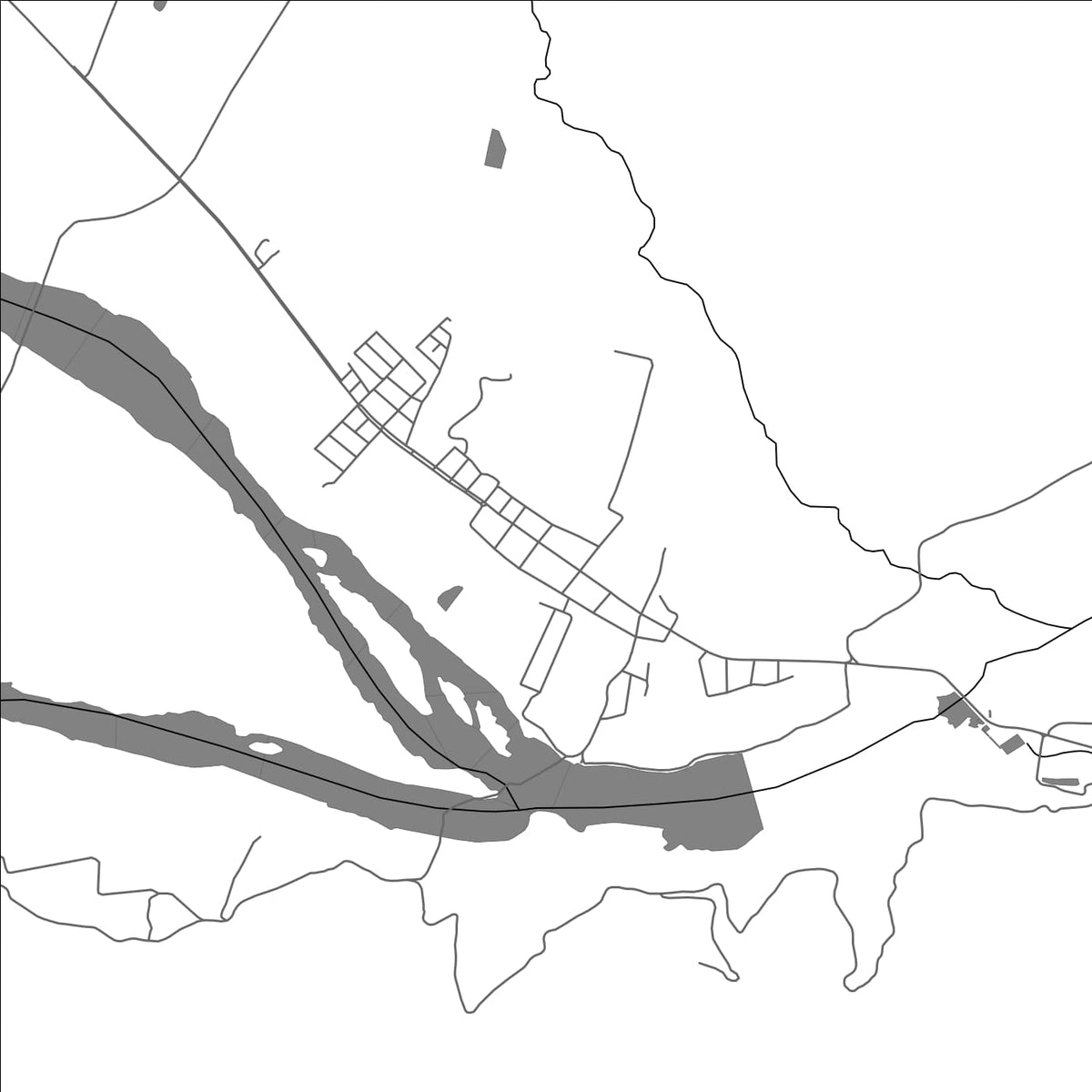 ROAD MAP OF SAN ANTONIO, ARGENTINA BY MAPBAKES