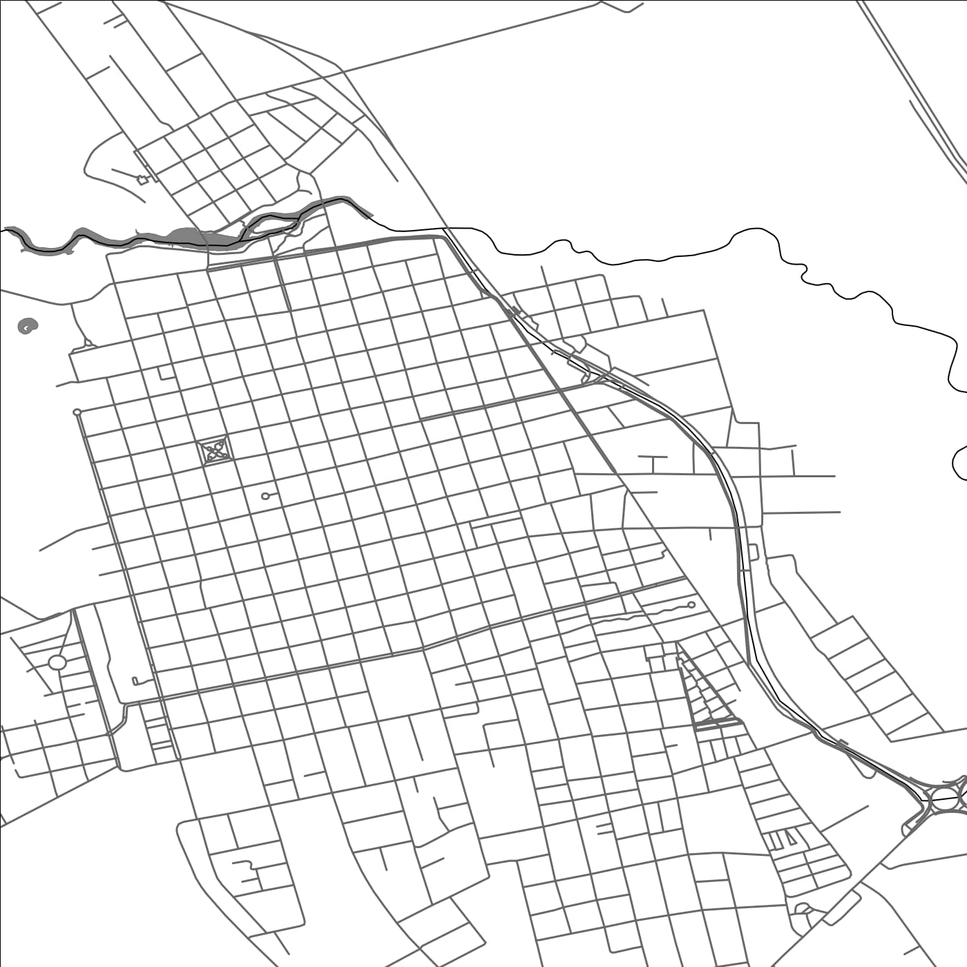 ROAD MAP OF SAN ANTONIO DE ARECO, ARGENTINA BY MAPBAKES