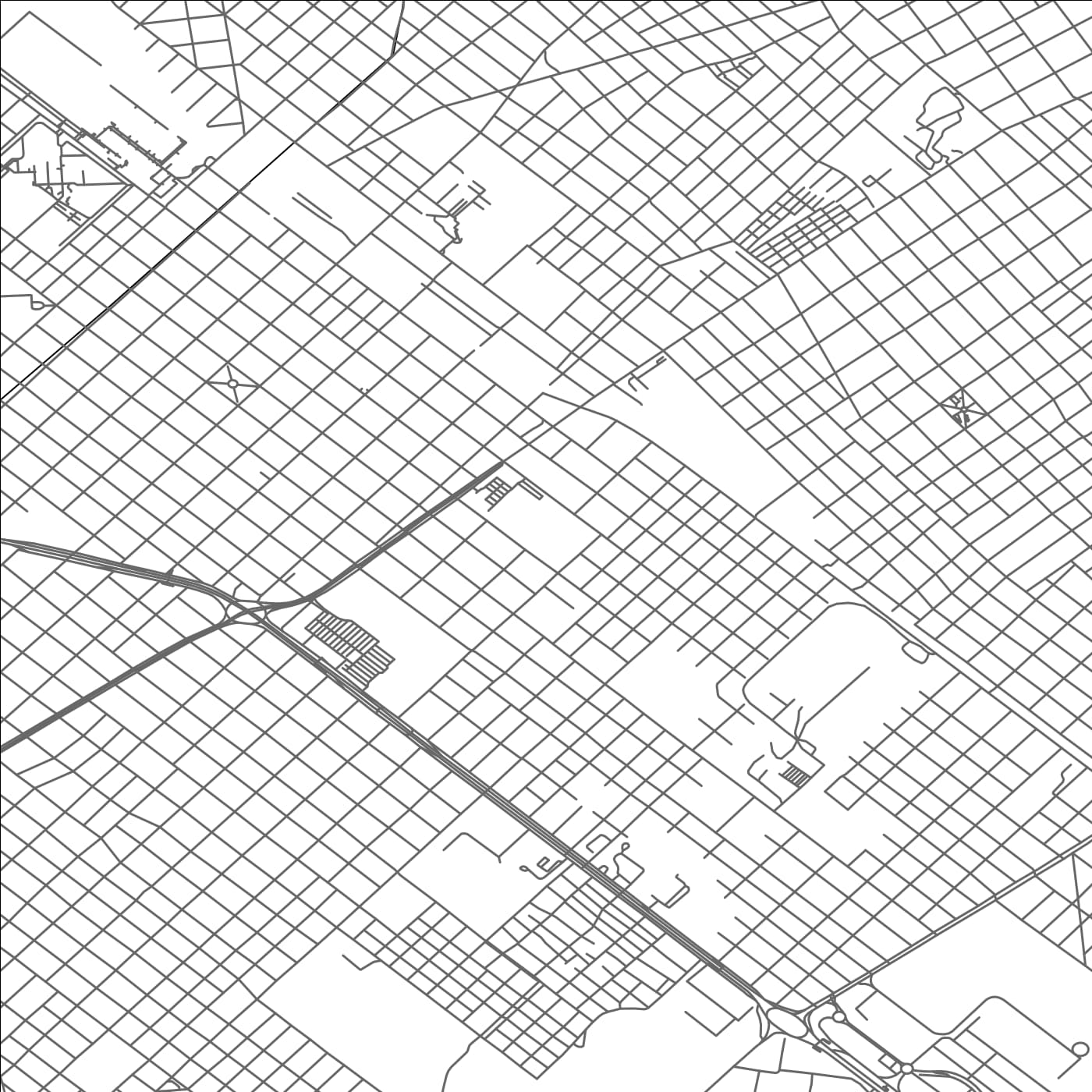 ROAD MAP OF SAN JUSTO, ARGENTINA BY MAPBAKES