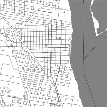 ROAD MAP OF SAN LORENZO, ARGENTINA BY MAPBAKES