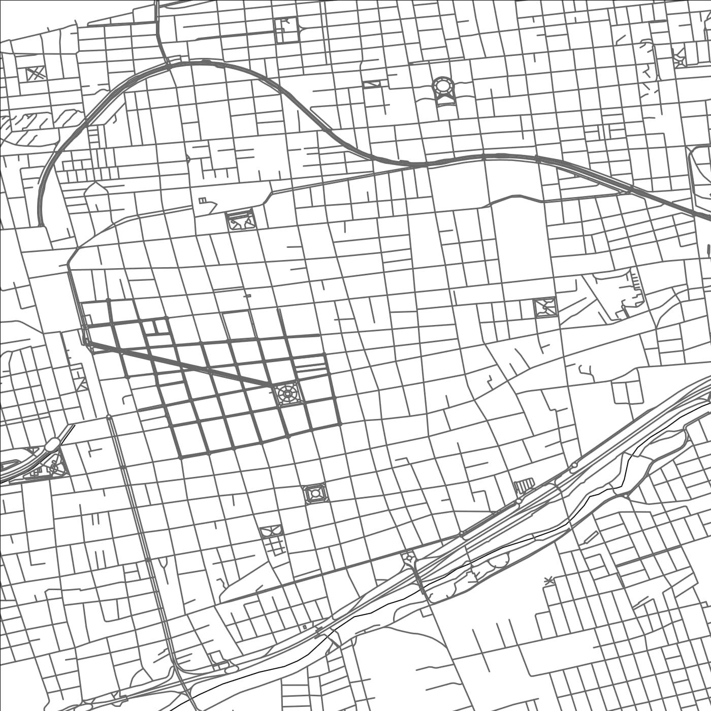 ROAD MAP OF SAN LUIS, ARGENTINA BY MAPBAKES