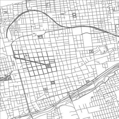 ROAD MAP OF SAN LUIS, ARGENTINA BY MAPBAKES