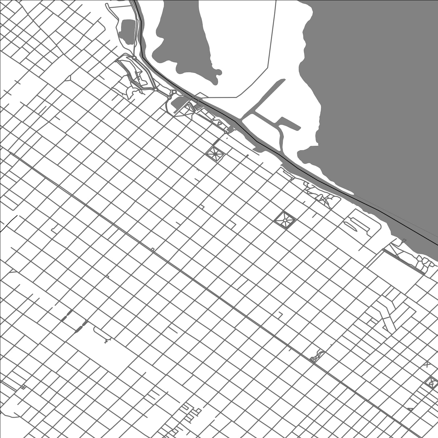 ROAD MAP OF SAN NICOLÃS DE LOS ARROYOS, ARGENTINA BY MAPBAKES