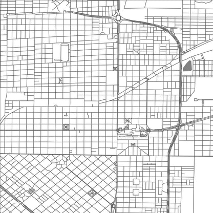 ROAD MAP OF SANTA ROSA, ARGENTINA BY MAPBAKES
