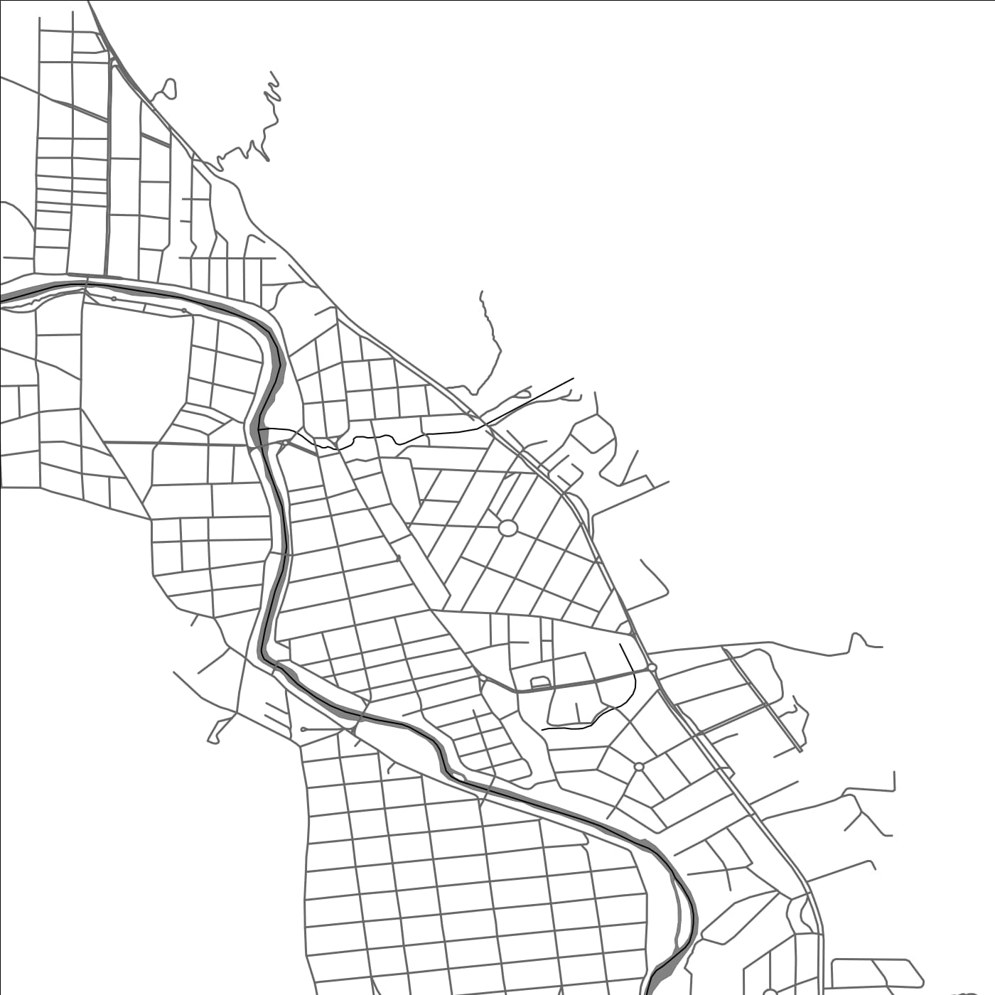 ROAD MAP OF SANTA ROSA DE CALAMUCHITA, ARGENTINA BY MAPBAKES