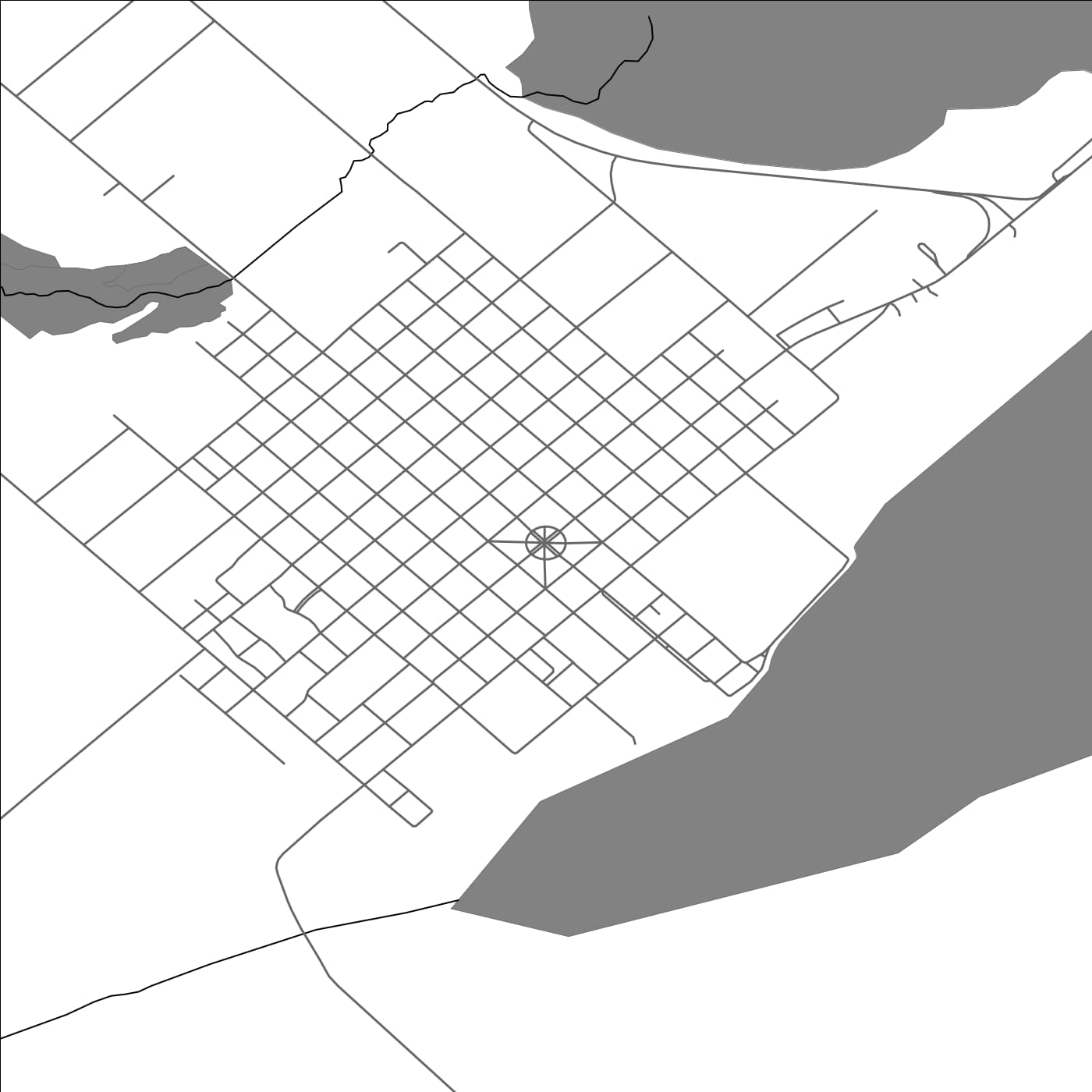 ROAD MAP OF TEODELINA, ARGENTINA BY MAPBAKES