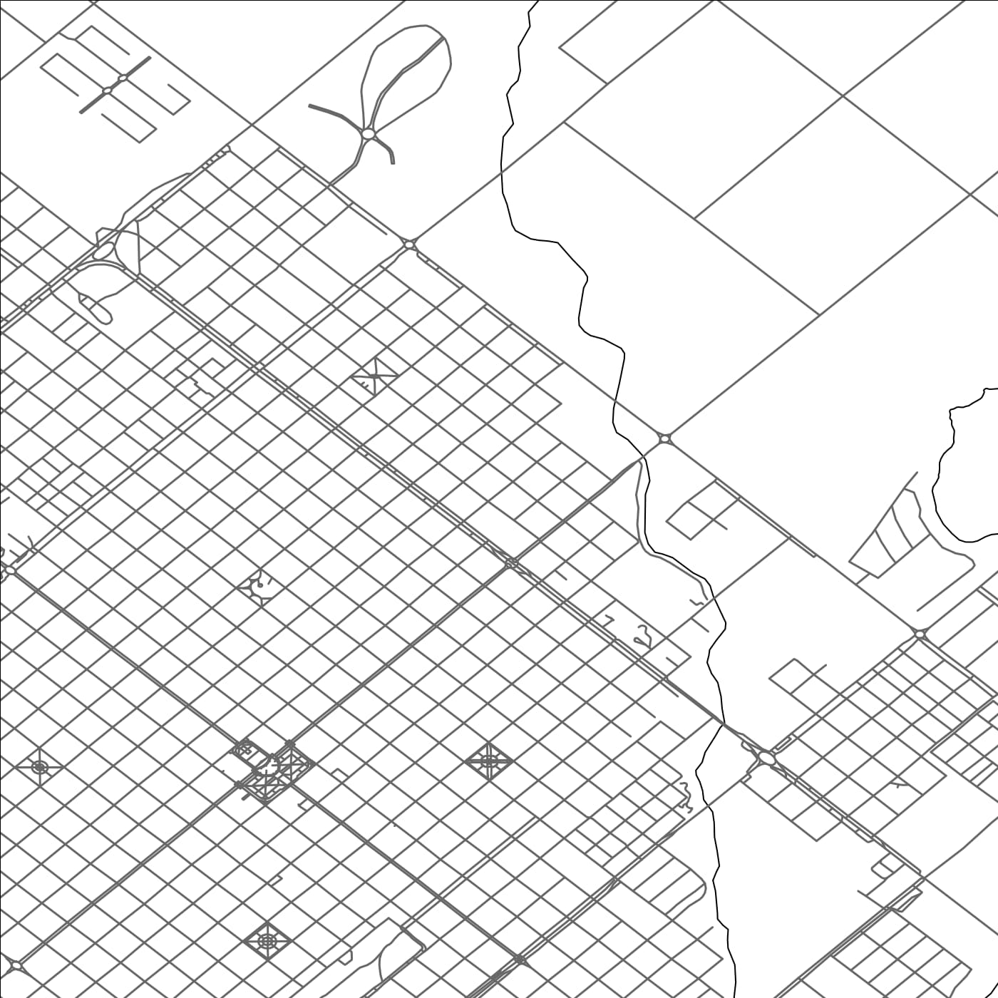 ROAD MAP OF TRES ARROYOS, ARGENTINA BY MAPBAKES