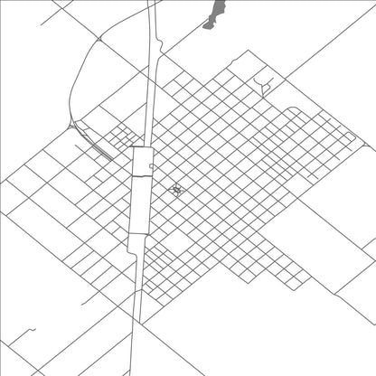 ROAD MAP OF TRES LOMAS, ARGENTINA BY MAPBAKES