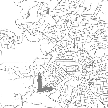 ROAD MAP OF VALLE HERMOSO, ARGENTINA BY MAPBAKES