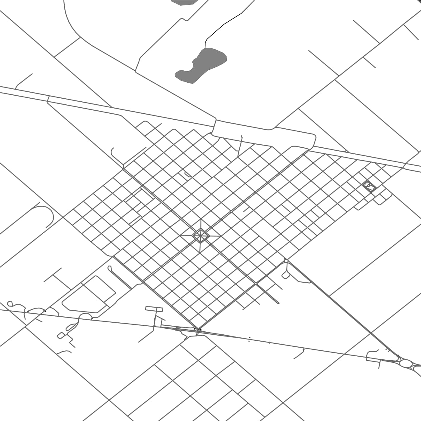 ROAD MAP OF VEDIA, ARGENTINA BY MAPBAKES