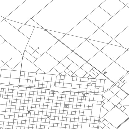 ROAD MAP OF VEINTICINCO DE MAYO, ARGENTINA BY MAPBAKES