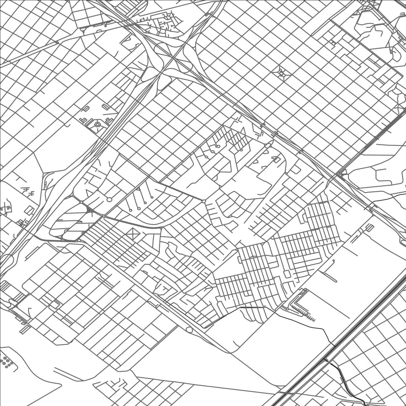 ROAD MAP OF VILLA CELINA, ARGENTINA BY MAPBAKES