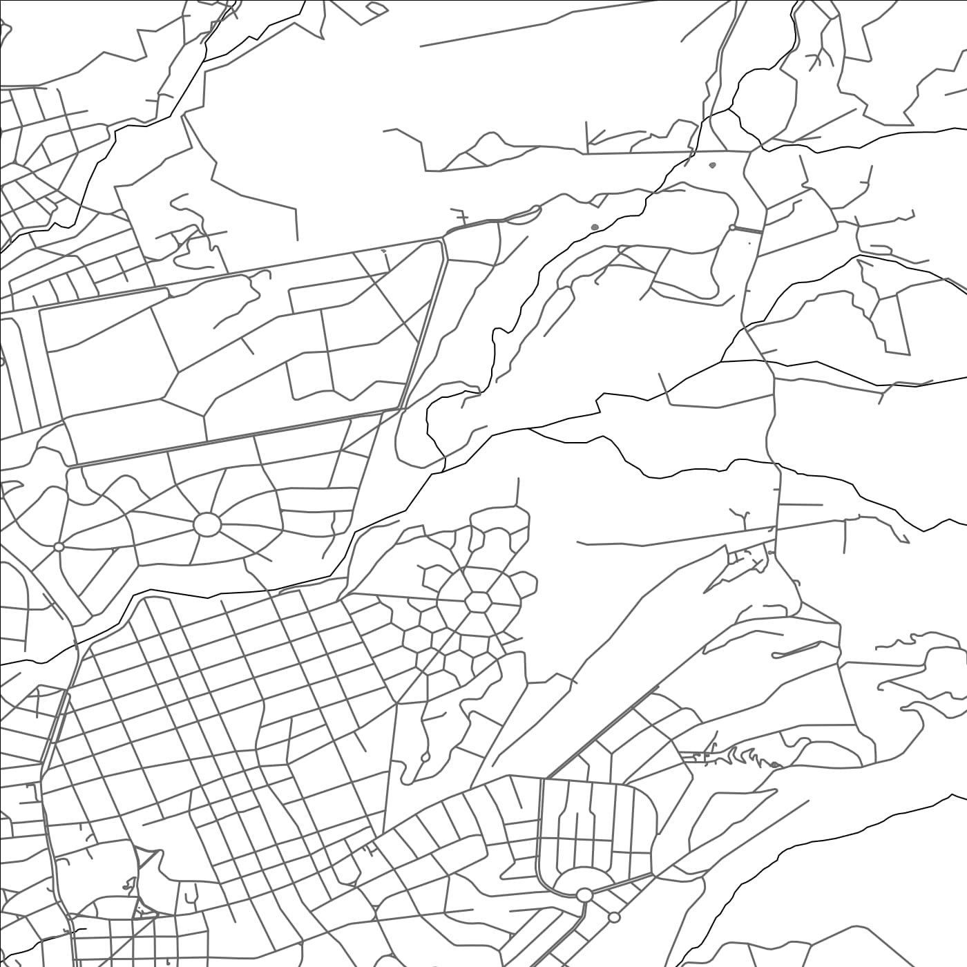 ROAD MAP OF VILLA GIARDINO, ARGENTINA BY MAPBAKES