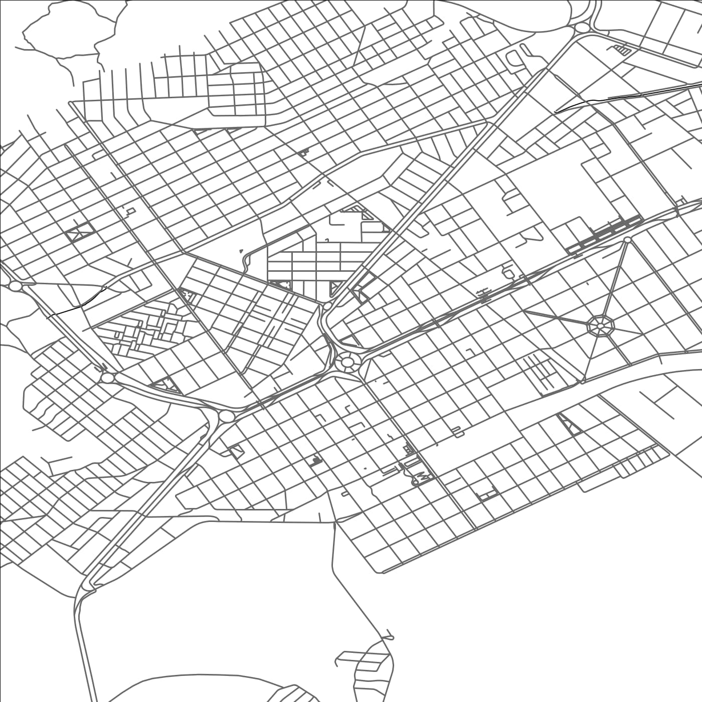 ROAD MAP OF ZAPALA, ARGENTINA BY MAPBAKES