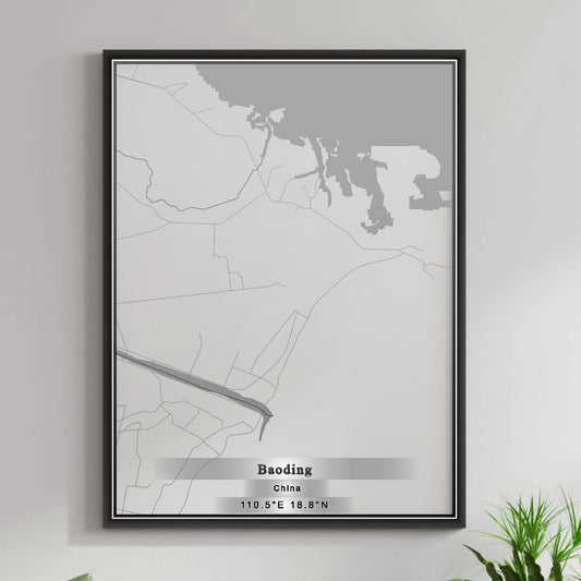 ROAD MAP OF BAODING, CHINA BY MAPBAKES