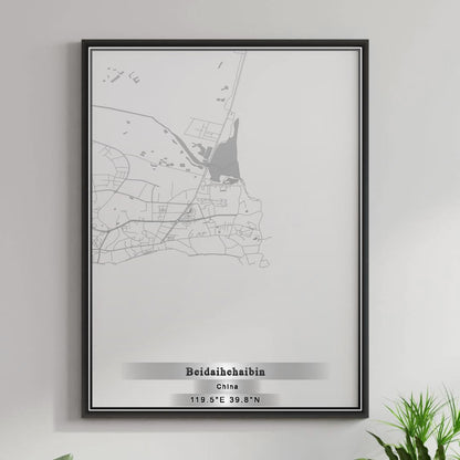 ROAD MAP OF BEIDAIHEHAIBIN, CHINA BY MAPBAKES