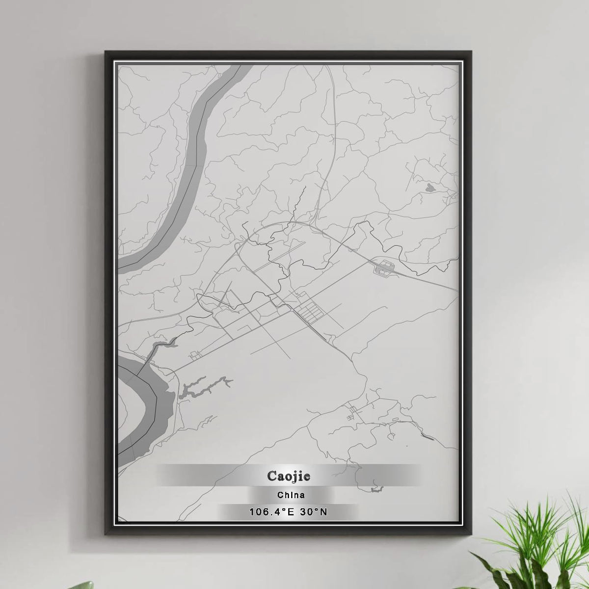 ROAD MAP OF CAOJIE, CHINA BY MAPBAKES