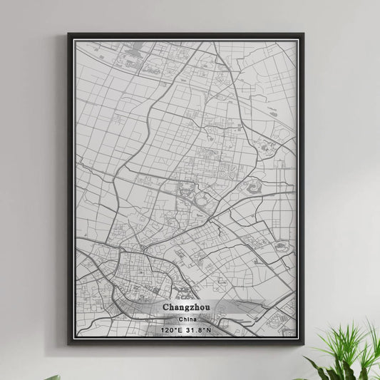 ROAD MAP OF CHANGZHOU, CHINA BY MAPBAKES