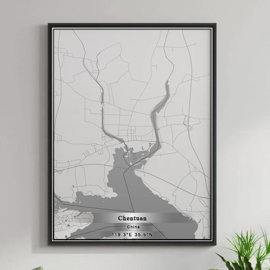 ROAD MAP OF CHENTUAN, CHINA BY MAPBAKES