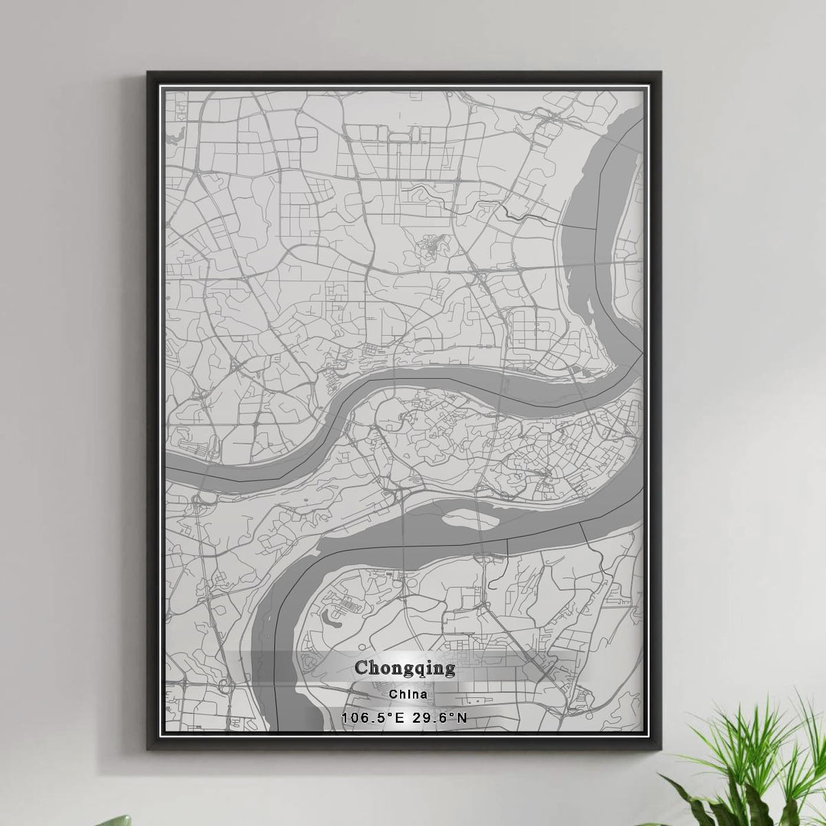 ROAD MAP OF CHONGQING, CHINA BY MAPBAKES